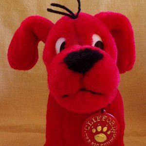 Scholastic CLIFFORD the BIG RED DOG 2002 Plush Stuffed Toy 8"